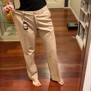Façonnable Khaki Pleated Slacks